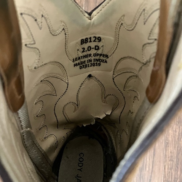 Cody James Boys’ (or Girls’) Cowboy Boots sz 2 Youth 2-D - Picture 14 of 16